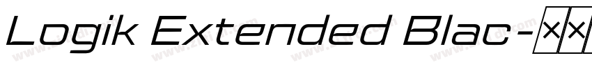 Logik Extended Blac字体转换